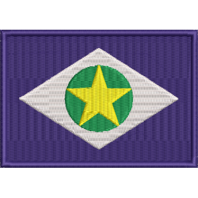 Matriz de Bordado Mato Grosso Bandeira 