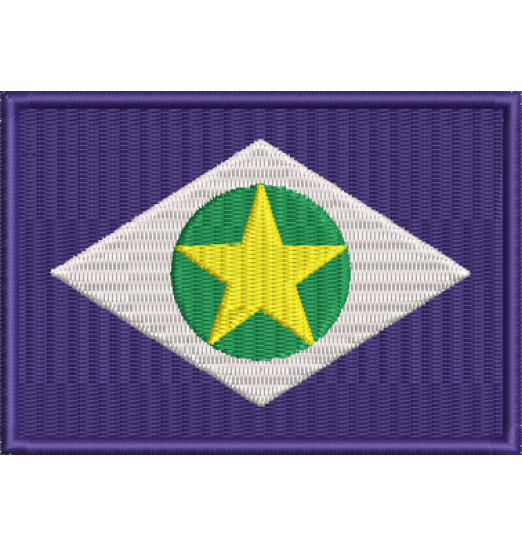 Matriz de Bordado Mato Grosso Bandeira 