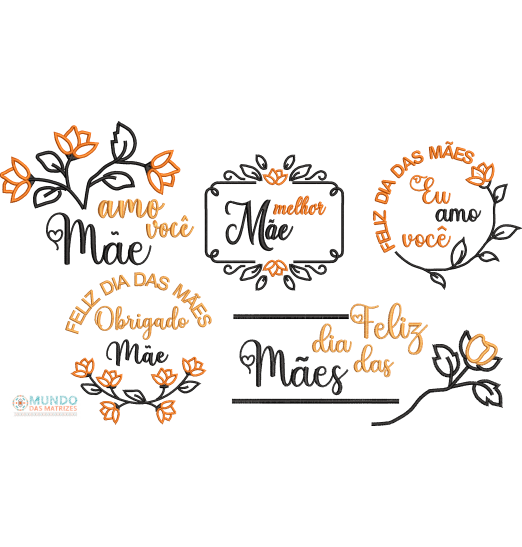 Matriz de Bordado Dia das Mães 05 - Coleção 