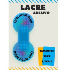 100 Adesivos Personalizados - Lacre Fecha Sacola