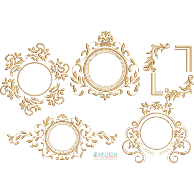 Matriz de Bordado Coleção Molduras 01