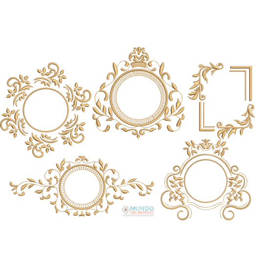 Matriz de Bordado Coleção Molduras 01